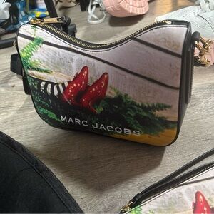 Marc Jacobs Artistic Crossbody Bag with Red and Black Accents